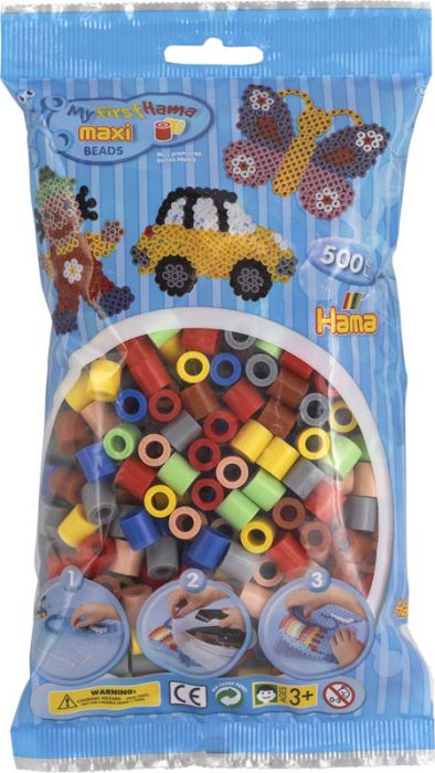 Hama Maxi Beads 500 pcs Mix 69