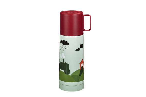 Vacuum Flask, Tractor and barn