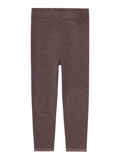 NMFWANG WOOL NEDDLE LEGGING SOLID NOOS