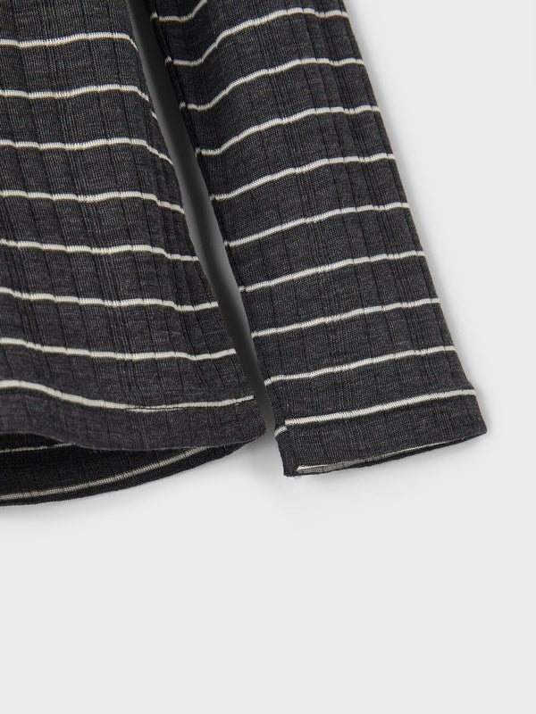 NKMWANG WOOL NEEDLE LS TOP STRIPE XXIII