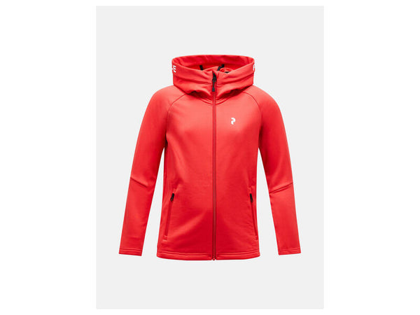 Jr Rider Mid Zip Hoodie Brilliant Red