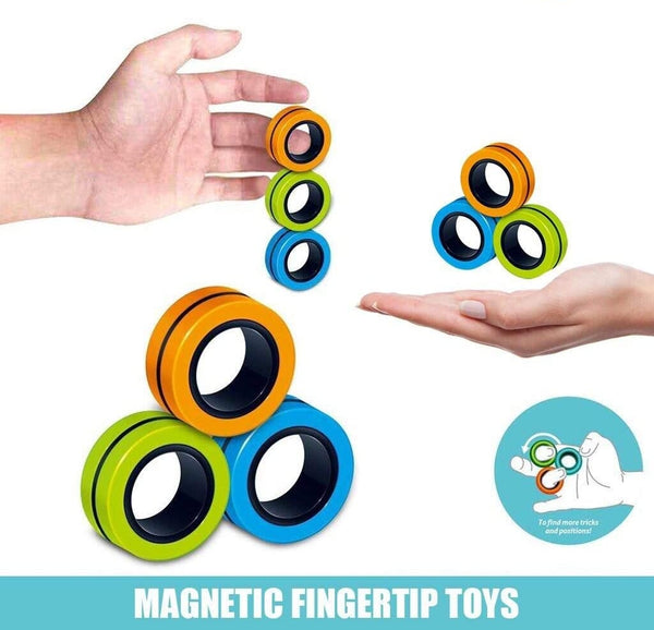 MAGNETISK FINGERRING – 3 STK. PÅ BLISTER