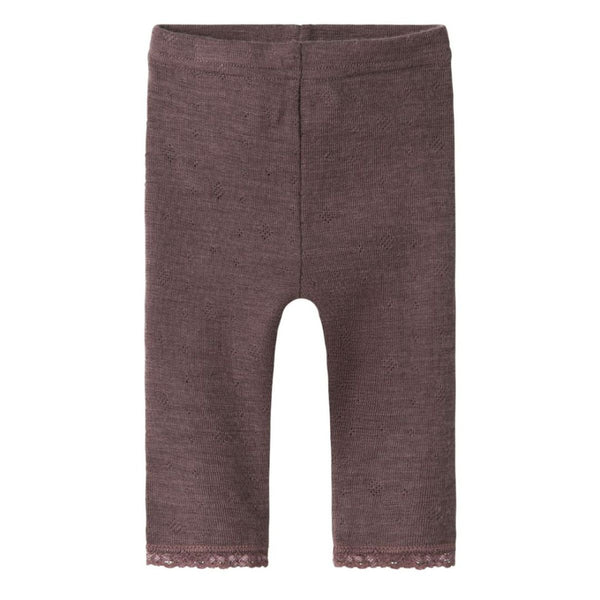 NBFWANG WOOL NEEDLE LEGGING SOLID NOOS