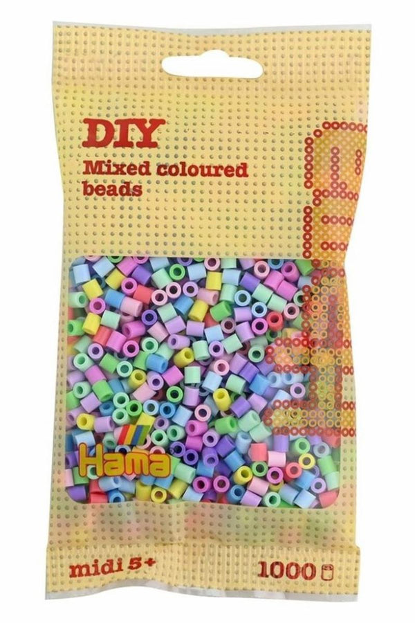 Hama Midi Beads 1000 pcs Mix 50, pastell