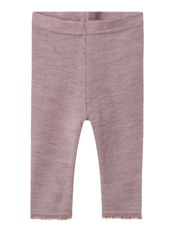 NBFWANG WOOL NEEDLE LEGGING SOLID NOOS