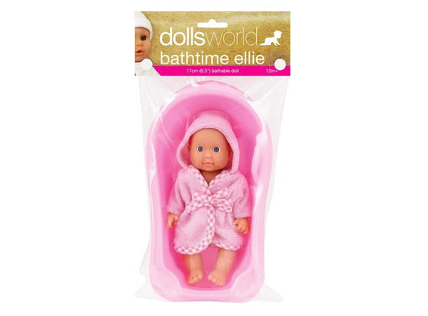 Dolls world Ellie badedukke 17cm